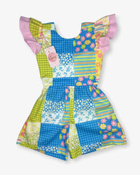 Azul y flores